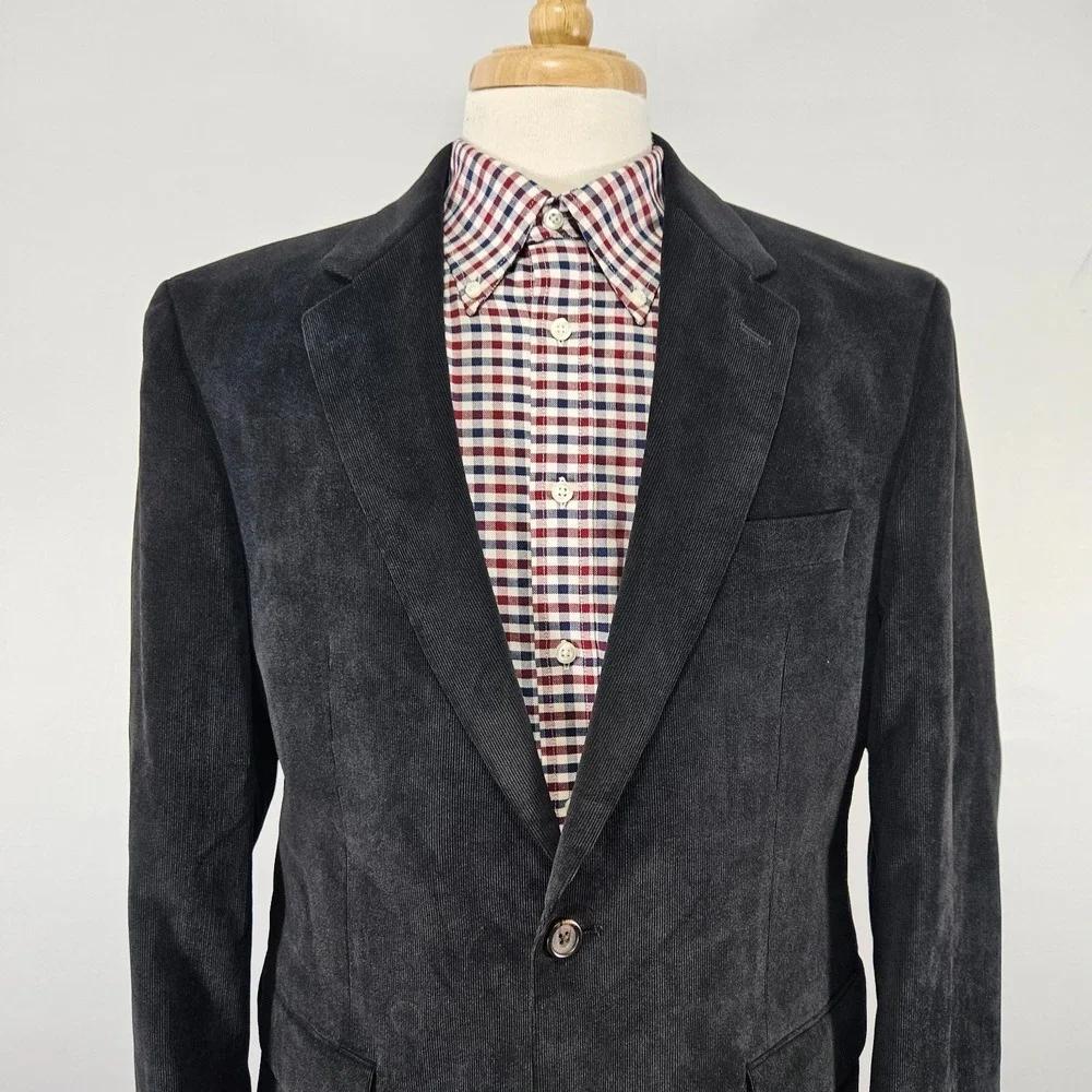 Lauren Ralph Lauren Men's Sport Coat Blazer‎ Two Button Corduroy Poly Blend 40R